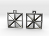 Square Alcove Earrings 3d printed 