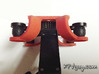 STELLA gimbal mount for Phantom quad 3d printed Backside view, easy access to the wire plugs