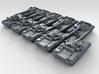 1/600 Russian T-64A Mod.1976 Main Battle Tank x10 3d printed 3d render showing product detail