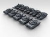 1/600 Russian T-90 Main Battle Tank x10 3d printed 3d render showing product detail
