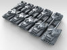 1/600 Russian T-90MS Main Battle Tank x10 3d printed 3d render showing product detail
