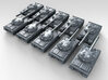 1/700 Russian Object 430 Main Battle Tank x10 3d printed 3d render showing product detail