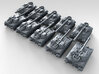 1/600 US T92 ACAV Light Tank x10 3d printed 3d render showing product detail