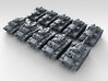 1/700 US M60A2 Starship Main Battle Tank x10 3d printed 3d render showing product detail
