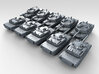 1/600 M1A1 AIM Main Battle Tank x10 3d printed 3d render showing product detail