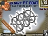 1-20 PT Boat Helm Wheel Set 3d printed 