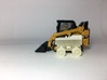 1:50 Trench compactor  3d printed 1/50 roller next to a 1/50 skid steer