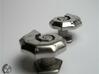 Jigsaw Nautilus Cufflinks 3d printed Polished Stainless