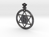 The Saturn (steel pendant) 3d printed 