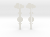 Cake Topper - Clouds & Balloon #3 3d printed Clouds & Balloon #1 - cake topper - white