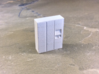OO Gauge (1/76) Click and Collect Locker Small 3d printed After one coat of primer