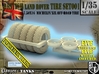 1/35 Land Rover 750x16 Tires And Wheels Set001 3d printed 