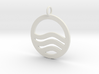 Sea Ocean Waves Symbol Pendant Charm 3d printed 