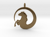 Pretty Horse In Circle Pendant Charm 3d printed 