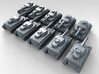 1/700 German Pz.Kpfw. IV Ausf. D Medium Tank x10 3d printed 3d render showing product detail