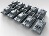 1/600 German Panther (M10 Greif) Medium Tank x10 3d printed 3d render showing product detail