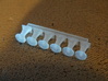 HO/OO Buffer Set, Long-Shank 3d printed A selection of round- and flat-headed buffers is provided on each sprue.