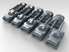 1/600 German VK 30.02 (D) Medium Tank x10 3d printed 3d render showing product detail