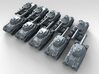 1/600 German Turan III Prototype Medium Tank x10 3d printed 3d render showing product detail
