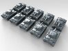 1/700 German VK 20.01 (D) Medium Tank x10 3d printed 3d render showing product detail