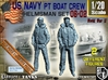 1/20 USN PT Boat Helmsman Set 06-02 3d printed 