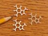 Caffeine Molecule Model Small 3d printed In three different materials