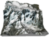 Aoraki / Mount Cook Map, New Zealand: 6" 3d printed 
