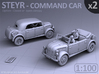 STEYR COMMAND CAR - (2 pack) - (1:100) 3d printed 