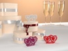 3D Hearts Wedding gift 3d printed 