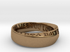 Live The Life You Love - Mobius Ring 6mm band 3d printed 