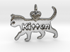 Kitten pendant, cat pendant, pet play pendant 3d printed 