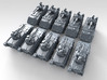 1/700 MOWAG Swiss Piranha IIIc 8x8 AFV x10 3d printed 3d render showing product detail
