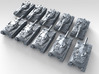 1/600 Israeli Merkava I Main Battle Tank x10 3d printed 3d render showing product detail