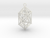 Hyperdiamond Crystal - 4D 24 Cell pendant 3d printed 