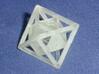 "Open" d8 - Eight-sided die 3d printed Printed in transparent detail.