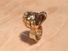 Pumpkin Ring Size 6 3d printed Gold polished