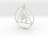 Ignis Alchemy symbol Fire Element Jewelry Pendant 3d printed 