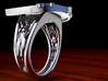 Swamis Encinitas Surf Art Ring - Customizable 3d printed Rendering to show model.