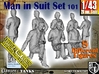 1/43 Man In Suit Set101 3d printed 