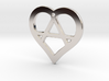 The Wild Heart (precious metal pendant) 3d printed 
