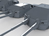 1/700 DKM 20.3cm/60 SK C/34 Guns with Bags 1941  3d printed 3d render showing set with Blast Bags