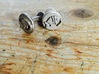 Armadillo Cufflinks 3d printed Pair of Armadillo cufflinks in Stainless Steel