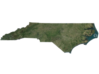 North Carolina Map: 14 inch 3d printed 