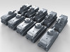 1/700 Czech Kolohousenka Light Tank x10 3d printed 3d render showing product detail