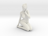 Sitting or squatting girl 017 3d printed 
