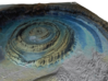 Richat Structure Map: 9.5" 3d printed 