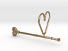 Old Heart Wand Keychain/necklace Attachment 3d printed 