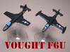 Vought F6U-1 Pirate (Pair) 1/285 6mm 3d printed Vought F6U Pirate pair painted by Fred O.