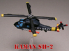 Kaman SH-2 Seasprite (in flight) 1/285 6mm 3d printed Kaman SH-2 Seasprite in flight painted by Fred O.