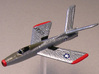 Republic XF-91 Thunderceptor (In flight) 6mm 1/285 3d printed Republic XF-91 Thunderceptor (v-tail) painted by Fred O.